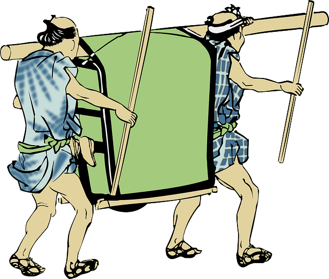 Free download Palanquin Man Persons - Free vector graphic on Pixabay free illustration to be edited with GIMP free online image editor