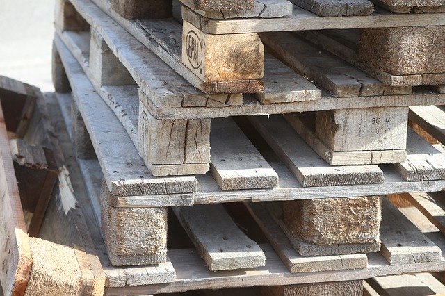Free download Pallets Wood Logistics Euro -  free photo or picture to be edited with GIMP online image editor