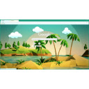 Palm Trees digital  screen for extension Chrome web store in OffiDocs Chromium