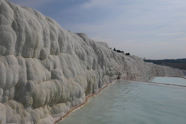 Descarga gratuita Pamukkale Turkey Landscape: foto o imagen gratuita para editar con el editor de imágenes en línea GIMP