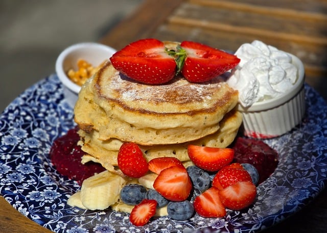 Free download pancakes food breakfast dessert free picture to be edited with GIMP free online image editor