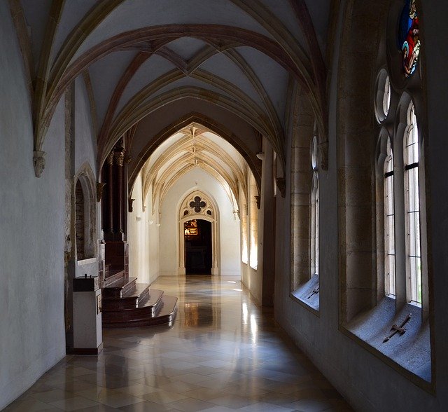 Free download Pannonhalma Monastery Corridor -  free photo or picture to be edited with GIMP online image editor