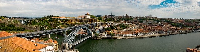 Unduh gratis Panorama Porto Portugal - foto atau gambar gratis untuk diedit dengan editor gambar online GIMP