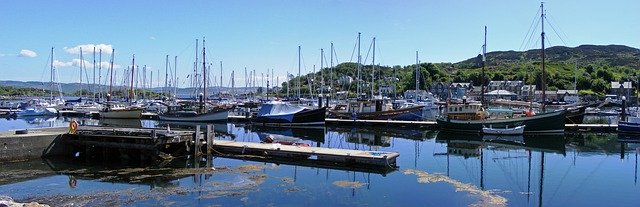 Free picture Panoramic Tarbert Marina Harbour -  to be edited by GIMP free image editor by OffiDocs