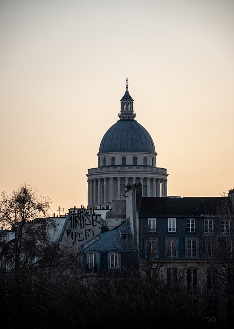 Free download pantheon paris sunset city free picture to be edited with GIMP free online image editor