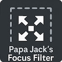 Papa Jacks Focus Filter  screen for extension Chrome web store in OffiDocs Chromium