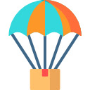 Parachute Burst  screen for extension Chrome web store in OffiDocs Chromium
