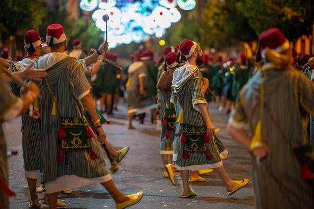 Free download parade party moors and christians free picture to be edited with GIMP free online image editor