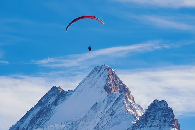 Free download paragliding swiss alps switzerland free picture to be edited with GIMP free online image editor