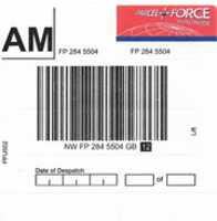 Free download Parcelforce Worldwide AM Label free photo or picture to be edited with GIMP online image editor