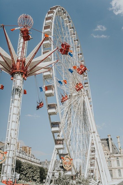Free download Paris Ferris Wheel Festival -  free photo or picture to be edited with GIMP online image editor