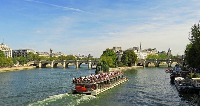 Bezpłatne pobieranie Panorama Paryża Sekwany - bezpłatne zdjęcie lub obraz do edycji za pomocą internetowego edytora obrazów GIMP