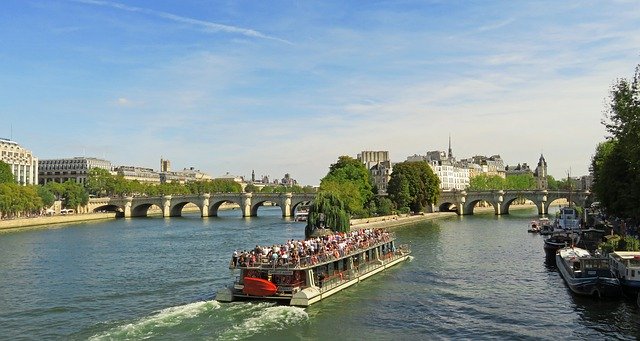 Free download Paris Panorama Seine -  free photo or picture to be edited with GIMP online image editor