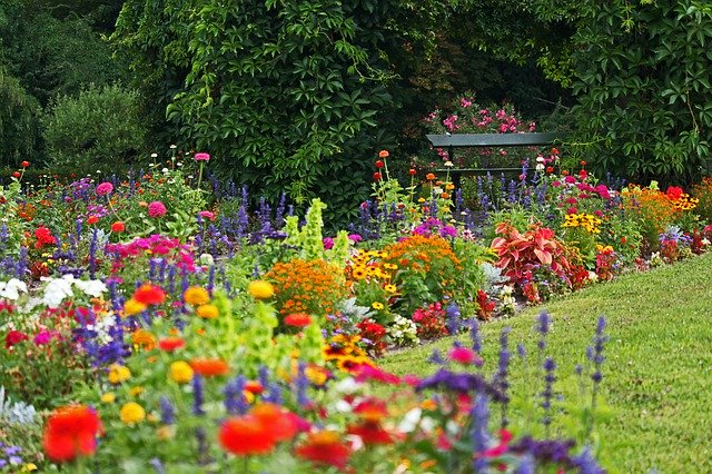 Free picture Park Colorful Flower Beds Orangery -  to be edited by GIMP free image editor by OffiDocs