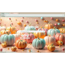 Pastel pumpkins  screen for extension Chrome web store in OffiDocs Chromium