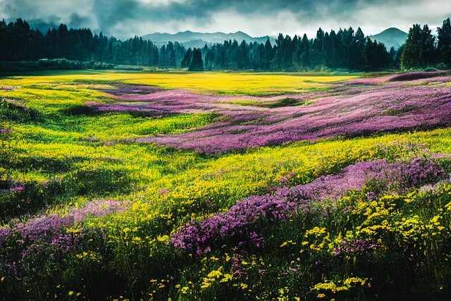 Unduh gratis bunga padang rumput padang rumput ai menghasilkan gambar gratis untuk diedit dengan editor gambar online gratis GIMP