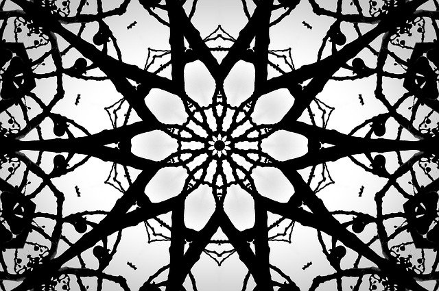 Free download Pattern Abstract Fractal Black -  free illustration to be edited with GIMP free online image editor