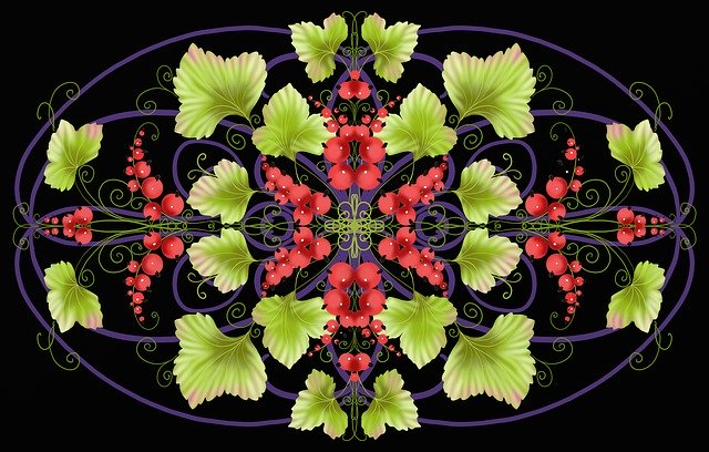 Free download Pattern Berry Red Currant -  free illustration to be edited with GIMP free online image editor