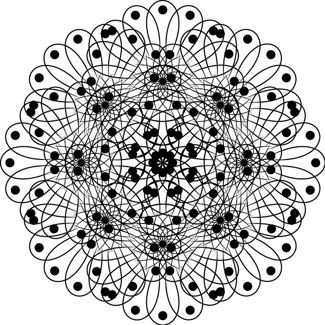 Free download Pattern Black And White Flower -  free illustration to be edited with GIMP free online image editor