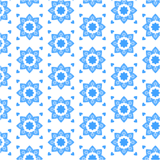 Free download Pattern Blue Flower -  free illustration to be edited with GIMP free online image editor