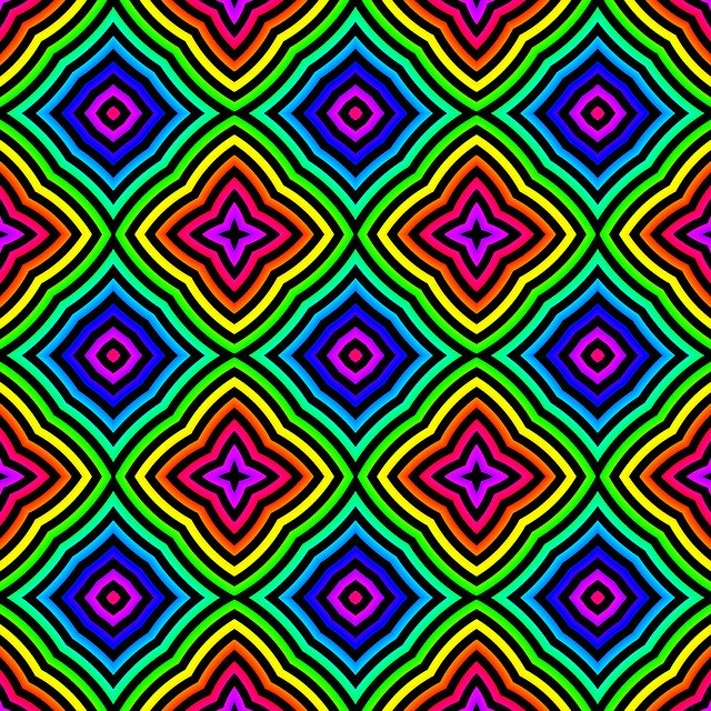 Free download Pattern Rainbow Colors -  free illustration to be edited with GIMP free online image editor