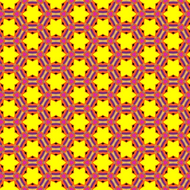 Free download Pattern Yellow Stars Design -  free illustration to be edited with GIMP free online image editor