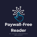 Paywall Free Reader  screen for extension Chrome web store in OffiDocs Chromium