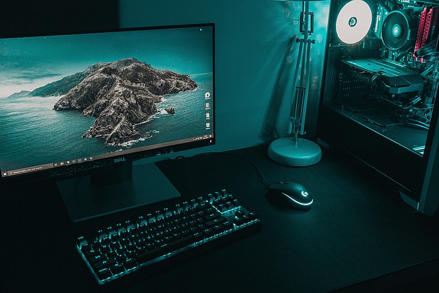 Free download pc desktop keyboard monitor desk free picture to be edited with GIMP free online image editor