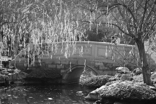 Безкоштовно завантажте Peaceful Bridge Japan - безкоштовну фотографію чи зображення для редагування за допомогою онлайн-редактора зображень GIMP