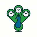 PeaClock  screen for extension Chrome web store in OffiDocs Chromium