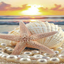 Pearl and starfish wallpaper  screen for extension Chrome web store in OffiDocs Chromium