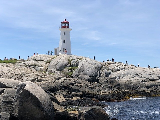 Free download PeggyS Cove Halifax Lighthouse -  free photo or picture to be edited with GIMP online image editor