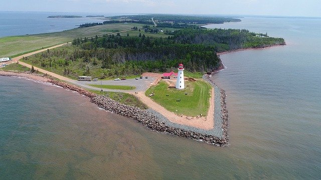 Free download Pei Lighthouse Ocean -  free photo or picture to be edited with GIMP online image editor