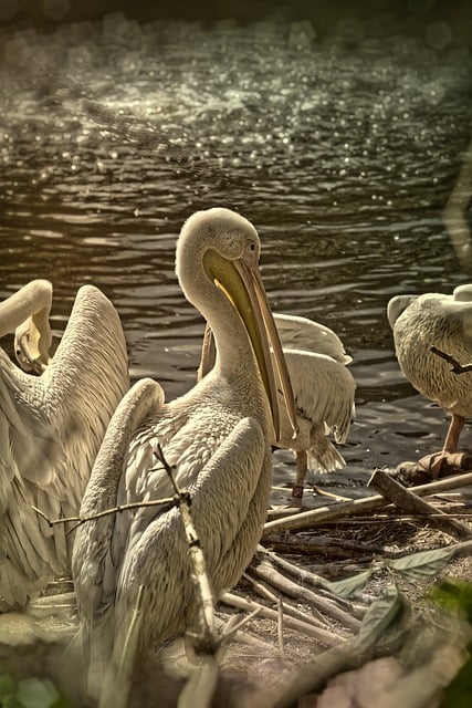 Free download pelicans birds waterfowls plumage free picture to be edited with GIMP free online image editor