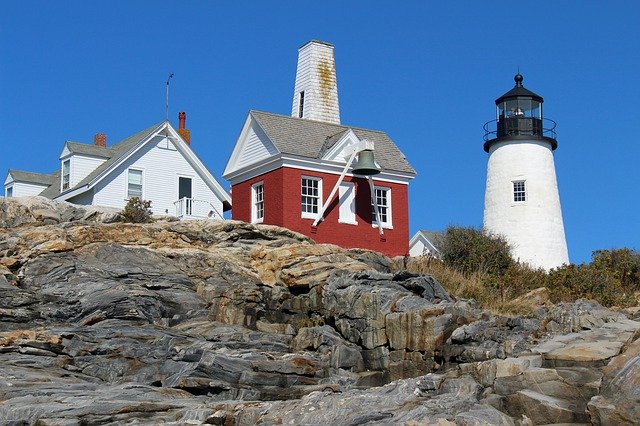 Free picture Pemaquid Lighthouse Rocks -  to be edited by GIMP free image editor by OffiDocs