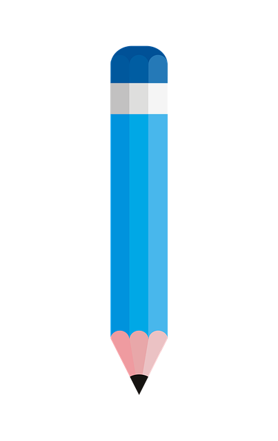 Free download Pencil Blue Stationery -  free illustration to be edited with GIMP free online image editor
