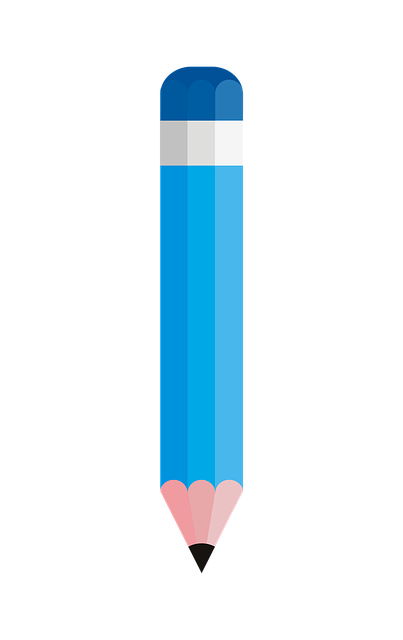 Free download Pencil Blue Stationery -  free illustration to be edited with GIMP free online image editor