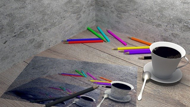 Free download Pencils Coffee Figure Cup Of -  free illustration to be edited with GIMP free online image editor