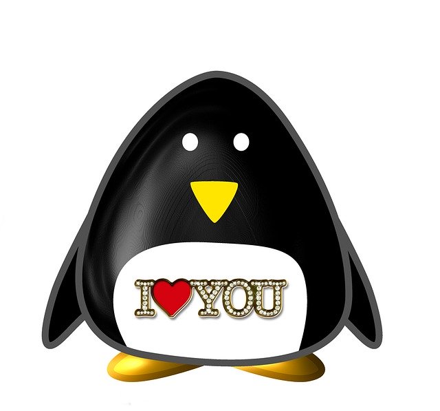Free download Penguin Cute Love -  free illustration to be edited with GIMP free online image editor