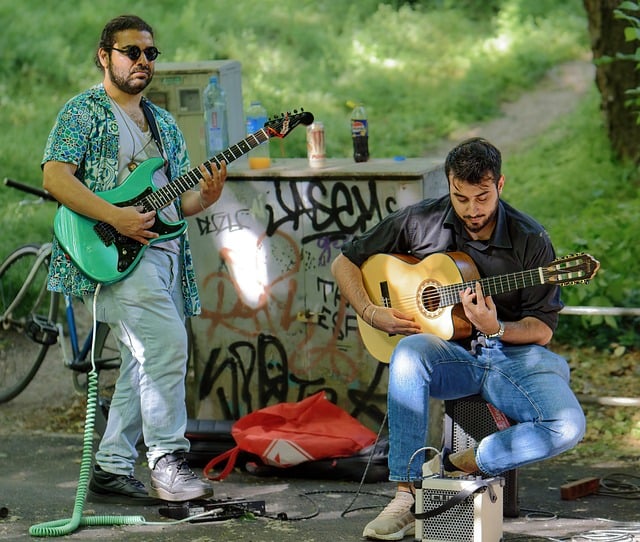 Free download people casual singers band busker free picture to be edited with GIMP free online image editor