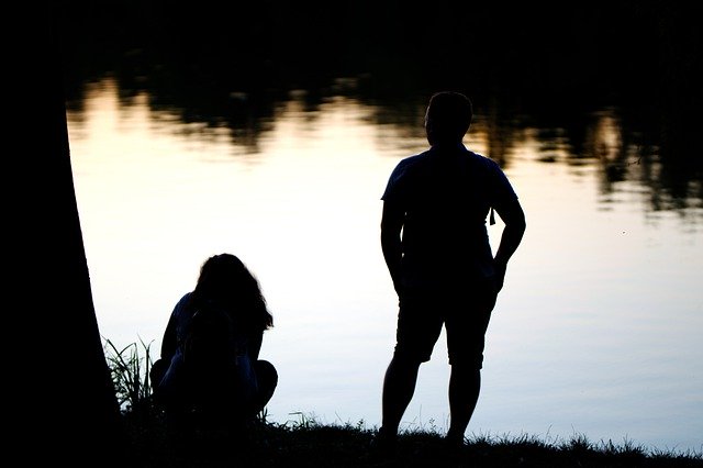 Free download People Couple Silhouettes -  free photo or picture to be edited with GIMP online image editor