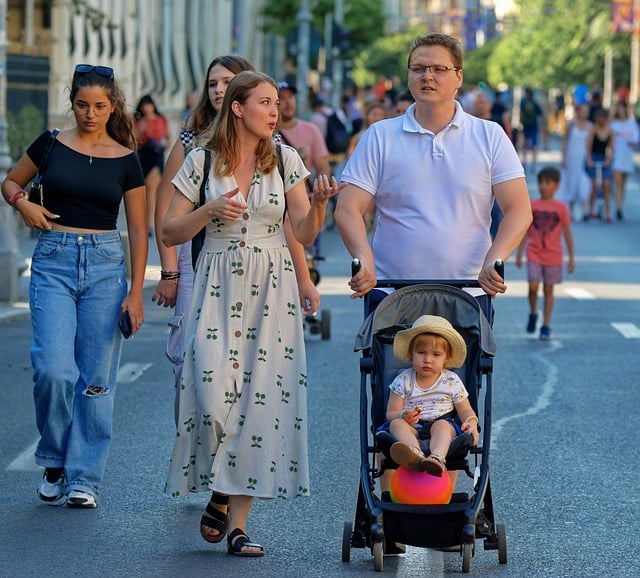 Free download people family stroller baby walk free picture to be edited with GIMP free online image editor