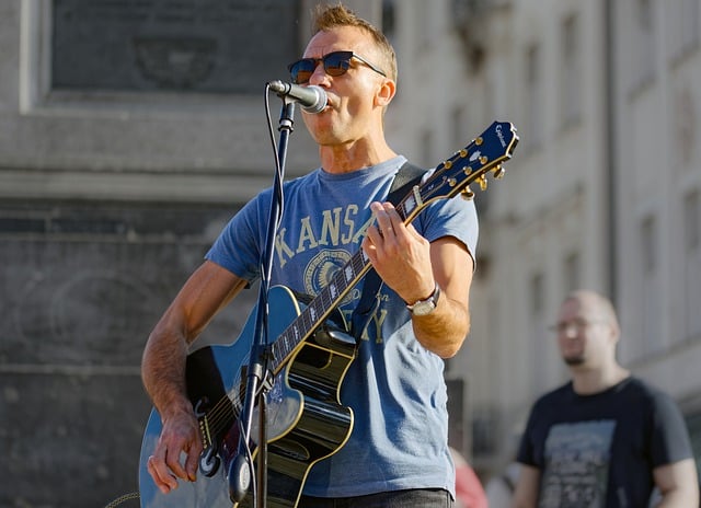 Free download people man young busker guitarist free picture to be edited with GIMP free online image editor