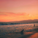 People On Seashore During Sunset  screen for extension Chrome web store in OffiDocs Chromium