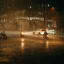 People Riding Motorcycles on Road during Night Time  screen for extension Chrome web store in OffiDocs Chromium