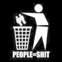 Free download PEOPLE=SHIT monochrome image free photo or picture to be edited with GIMP online image editor