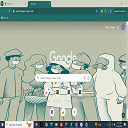 Peoples with mask Theme  screen for extension Chrome web store in OffiDocs Chromium