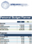 Free download Personal Budget Planner Template DOC, XLS or PPT template free to be edited with LibreOffice online or OpenOffice Desktop online