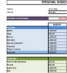 دانلود رایگان الگوی Personal Budget DOC، XLS یا PPT به صورت رایگان برای ویرایش با LibreOffice آنلاین یا OpenOffice Desktop آنلاین