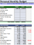 Libreng pag-download ng Personal na Buwanang Badyet na DOC, XLS o PPT na template na libreng i-edit gamit ang LibreOffice online o OpenOffice Desktop online